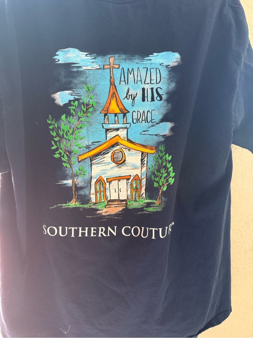 Southern Couture Graphic Cotton Tee Black XL
